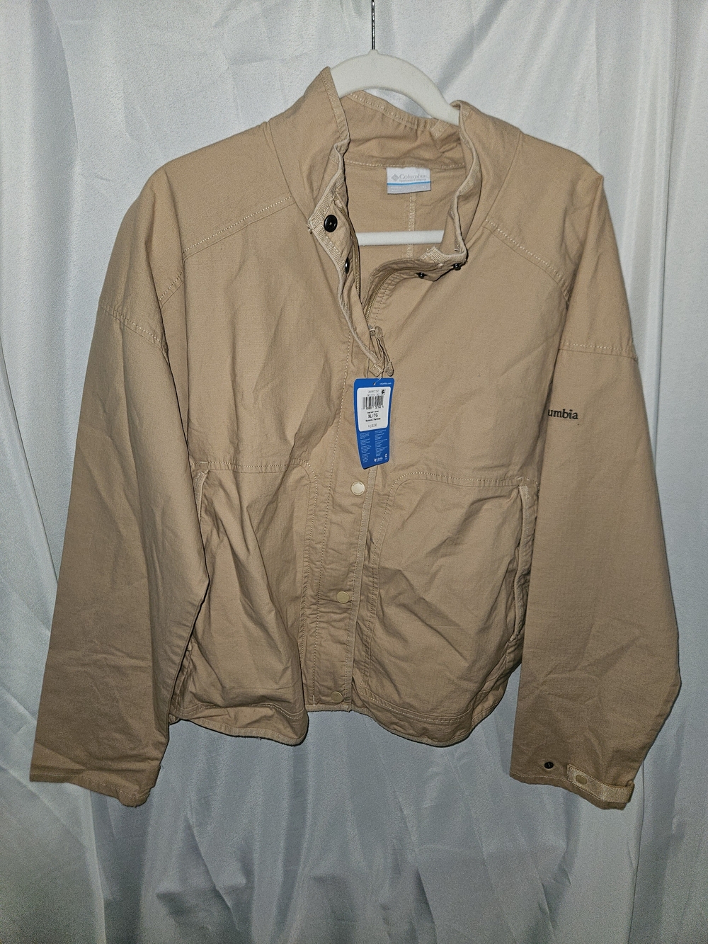 Columbia Men's Tan Lightweight Shirt Jacket